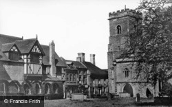 Church And Guildhall c.1935, Much Wenlock