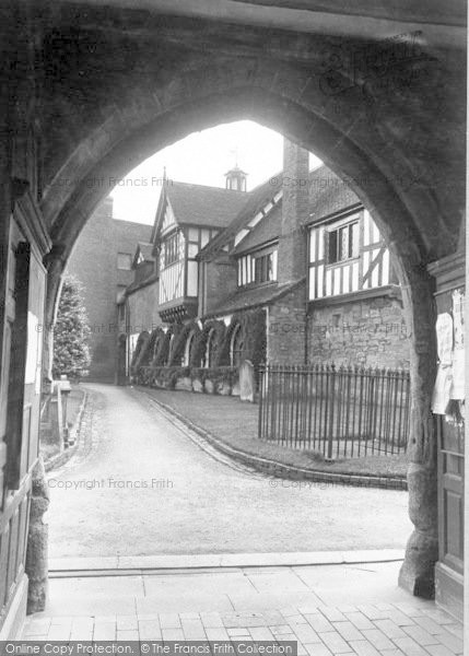 Photo of Much Wenlock, Church Walk From Norman Arch 1936