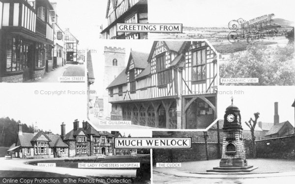 Photo of Much Wenlock, Composite c.1965