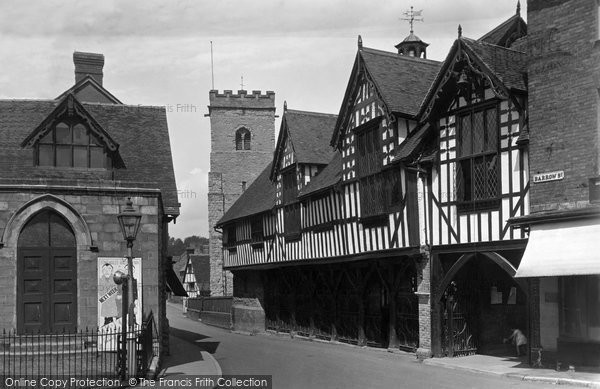 Photo of Much Wenlock, Guildhall And Holy Trinity Church 1936