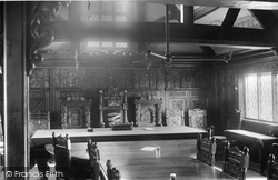 Guildhall Interior 1904, Much Wenlock