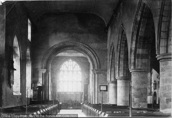 Photo of Much Wenlock, Holy Trinity Church Interior 1892