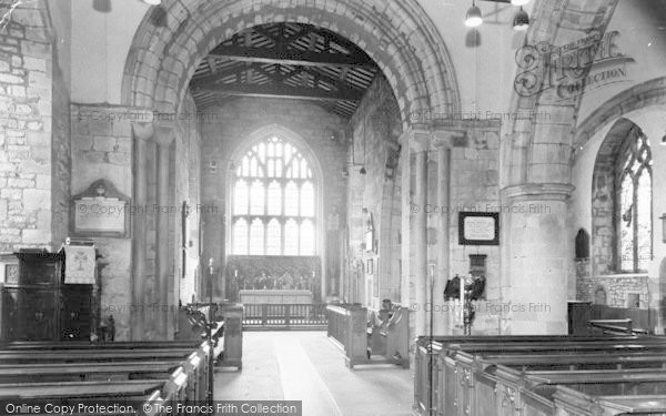 Photo of Much Wenlock, Holy Trinity Church Interior c.1965
