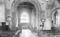 Holy Trinity Church Interior c.1965, Much Wenlock