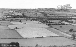Panoramic View From Wenlock Edge c.1955, Much Wenlock