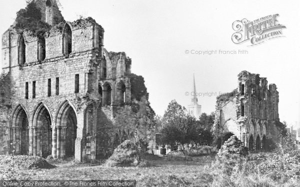 Photo of Much Wenlock, The Abbey c.1935