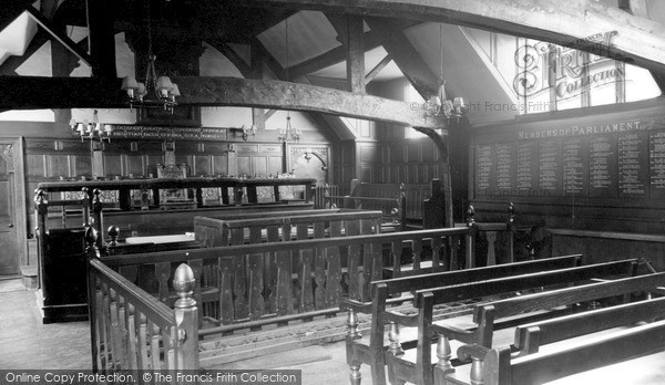 Photo of Much Wenlock, The Guildhall Court Room c.1955