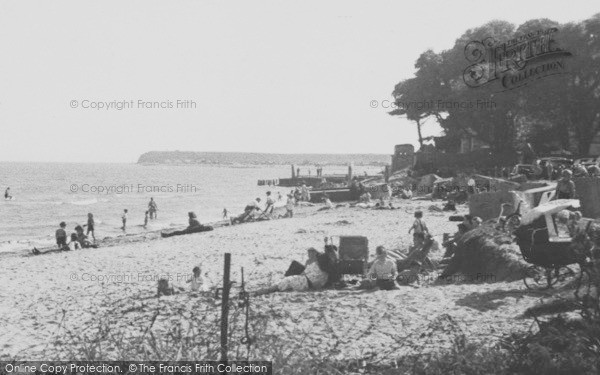 Photo of Mudeford, Avon Beach c.1950