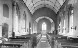 St Mary's Church Interior c.1960, Mudford