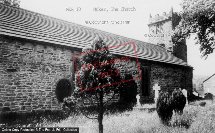 Photo of Muker, St Mary's Church c.1955