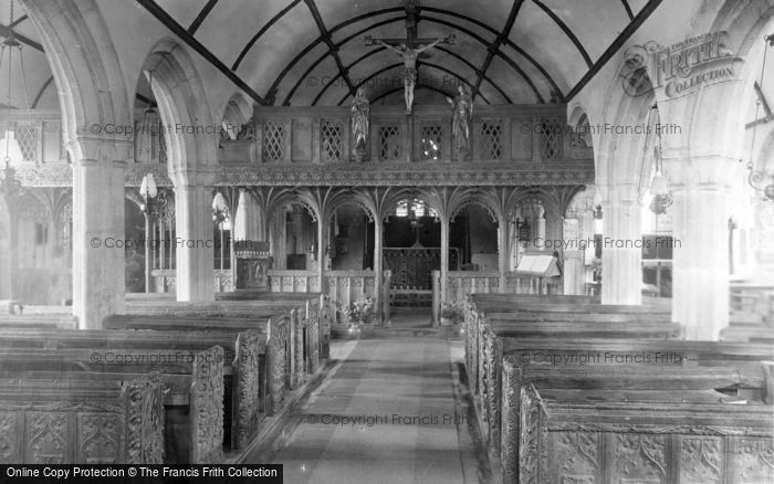 Photo of Mullion, Church Interior 1931