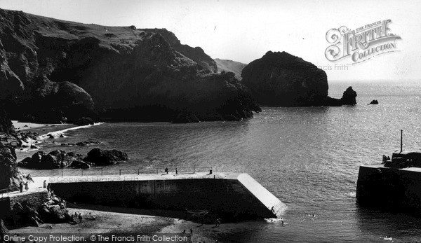 Photo of Mullion, Cove, The Harbour c.1955