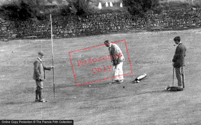 Photo of Mullion, Men Playing Golf 1911