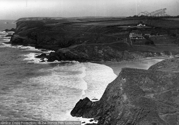 Photo of Mullion, Polurrian Cove From Cliffs c.1955