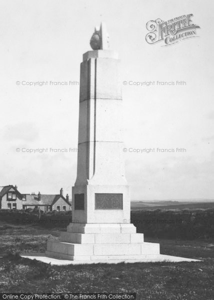 Photo of Mullion, The Marconi Memorial 1939