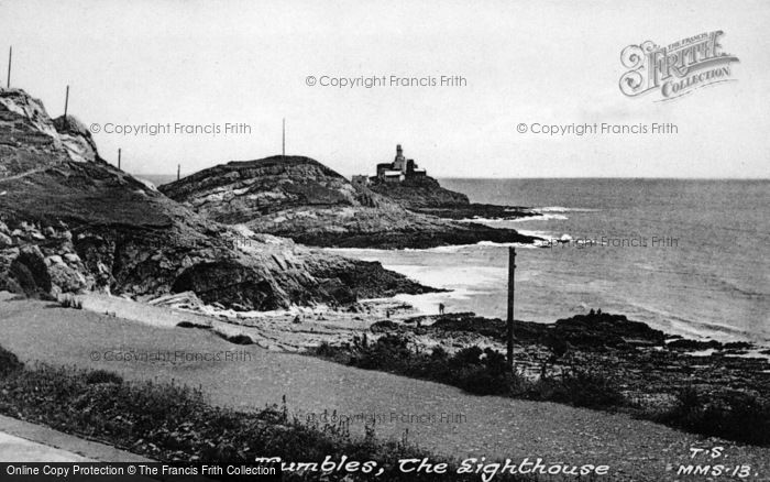 Photo of Mumbles, The Lighthouse c.1955
