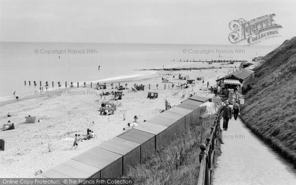 Photo of Mundesley, Fisherman's Walk From Beach c.1965