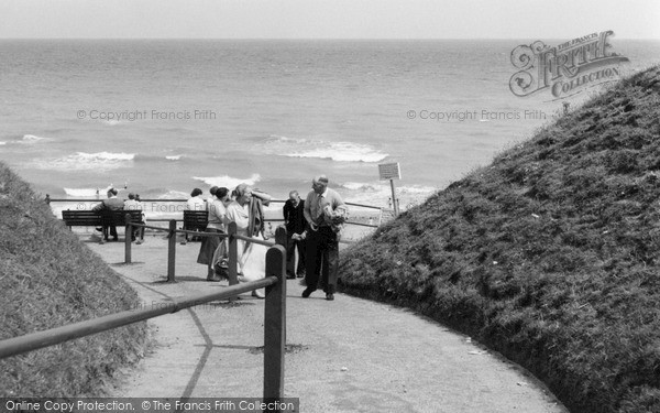 Photo of Mundesley, The Beach Approach c.1955