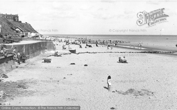 Photo of Mundesley, The Beach c.1955