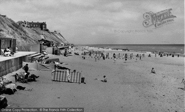 Photo of Mundesley, The Beach c.1955