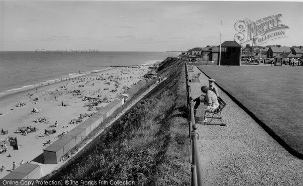 Photo of Mundesley, The Beach c.1955