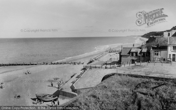 Photo of Mundesley, The Beach c.1955