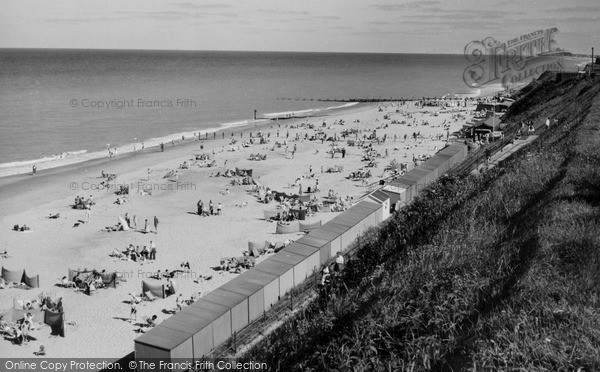 Photo of Mundesley, The Beach c.1955