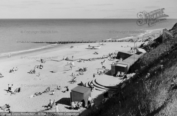 Photo of Mundesley, The Beach c.1955