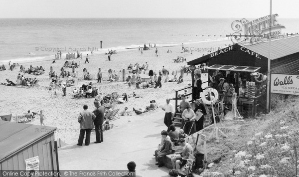 Photo of Mundesley, The Beach Café c.1955