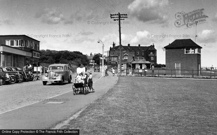 Photo of Mundesley, The Parade c.1955
