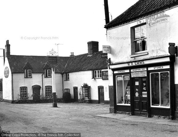 Photo of Mundford, The Stores And King's Head c.1960