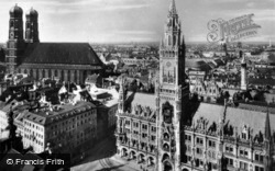 Town Hall And Frauenkirche c.1935, Munich