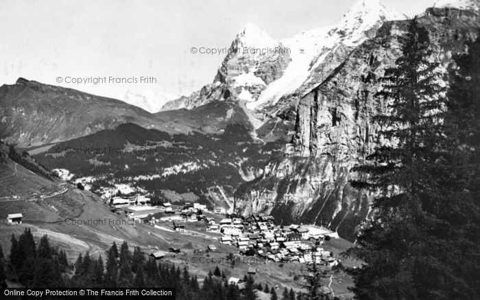 Photo of Murren, Eiger And Monch c.1930