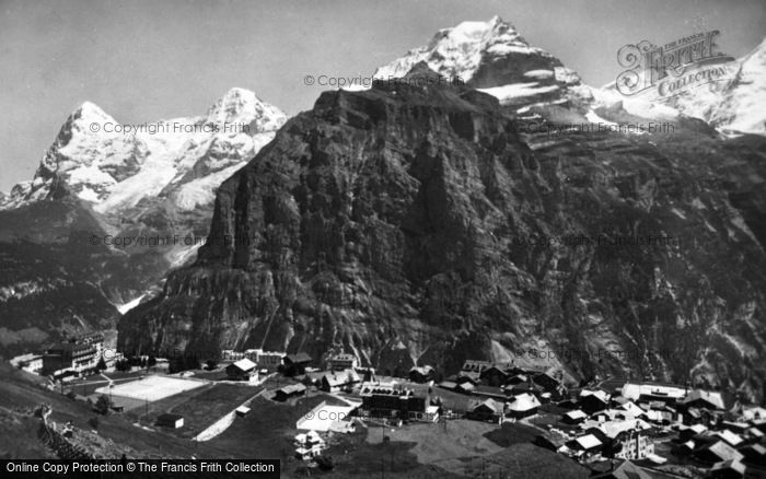 Photo of Murren, Eiger, Monch And Jungfrau c.1935