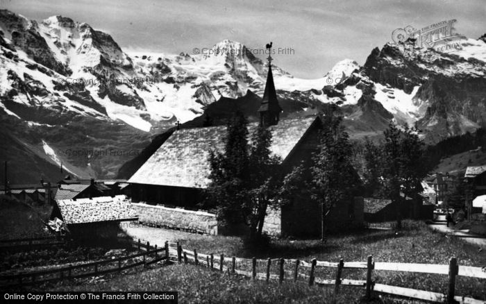Photo of Murren, The English Church c.1930