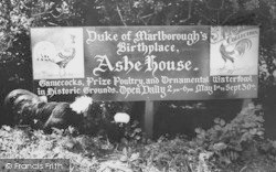 Entrance To Ashe House c.1965, Musbury