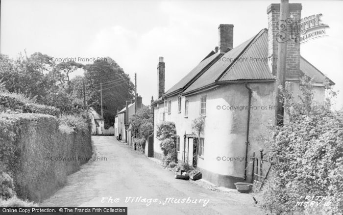 Photo of Musbury, The Village c.1955