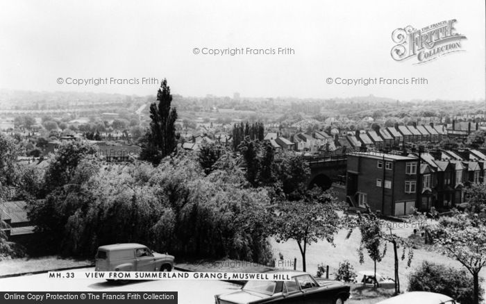 Photo of Muswell Hill, The View From Summerland Grange c.1965