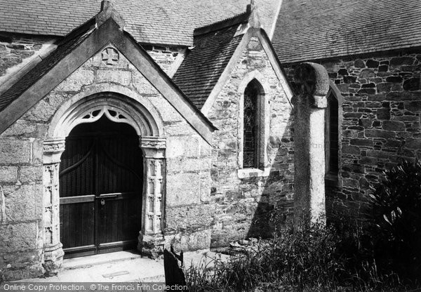 Photo of Mylor, St Mylor Church,  West Porch 1890