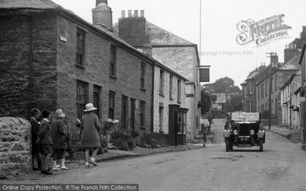 Photo of Mylor, Traffic In The Village 1930