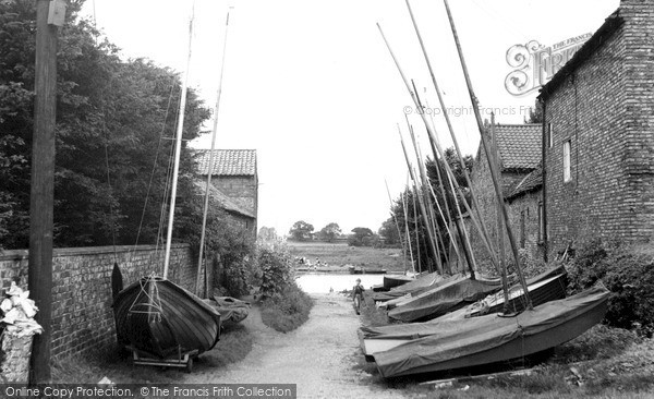 Photo of Naburn, River Lane c1955