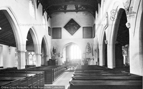 Photo of Nafferton, All Saints Church, Interior c.1960