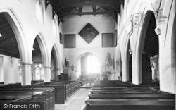 All Saints Church, Interior c.1960, Nafferton