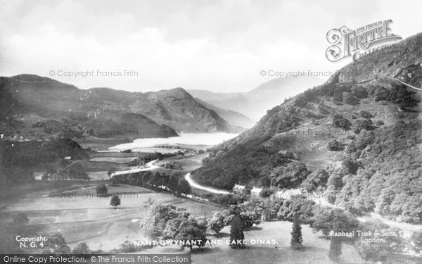 Photo of Nant Gwynant, And Lake Dinas c.1935