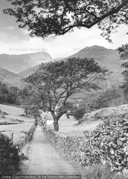Photo of Nant Gwynant, Snowdon And Lliwedd c.1960