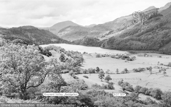 Photo of Nant Gwynant, The Valley c.1960