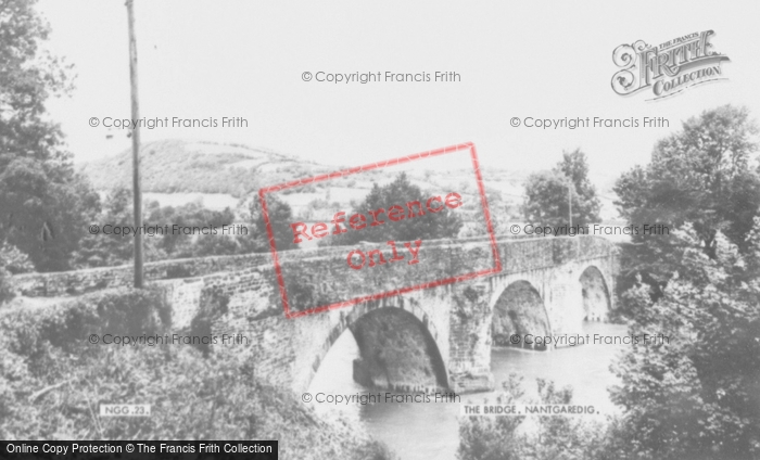 Photo of Nantgaredig, The Bridge c.1955