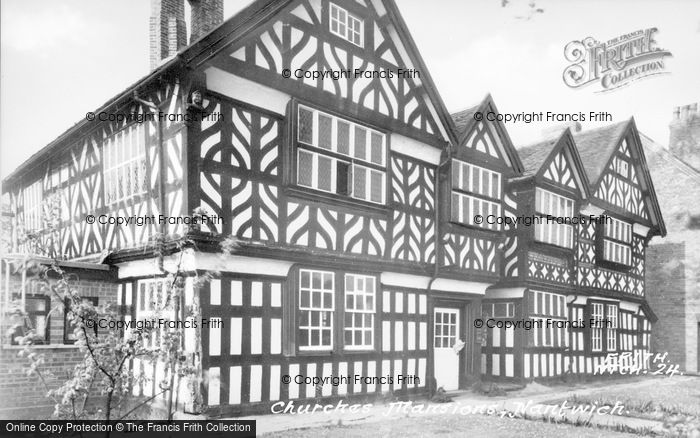 Photo of Nantwich, Churche's Mansions c.1955