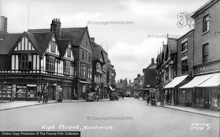 Photo of Nantwich, High Street c.1955