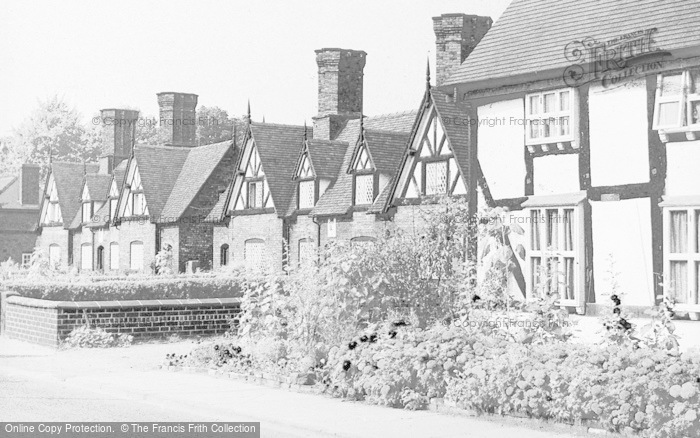 Photo of Nantwich, The Almshouses, Welsh Row c.1955